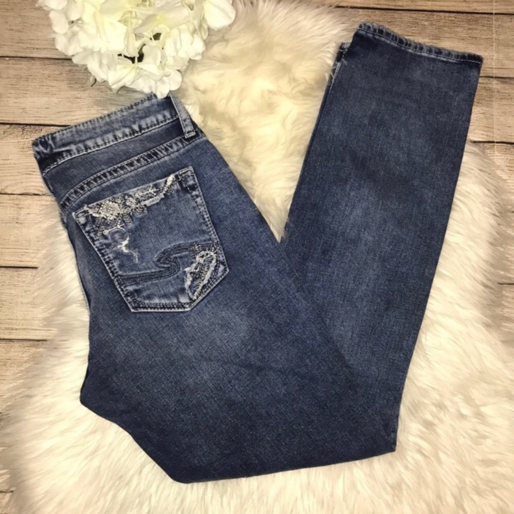 Silver Jeans Suki Straight MediumWaist Size 26